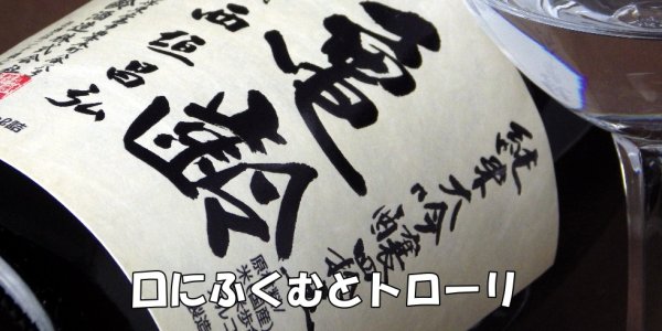 画像3: 亀齢　純米大吟醸四拾五　生酒1.8L【醸造年月2025年3月】 (3)