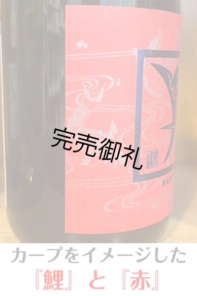 画像2: 盛川酒造 白鴻 純米吟醸 原酒 鯉ラベル 720ml (2)
