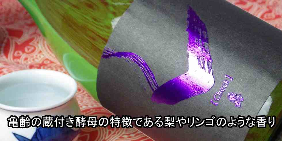 亀齢 Check 「紫」特別純米無濾過生原酒